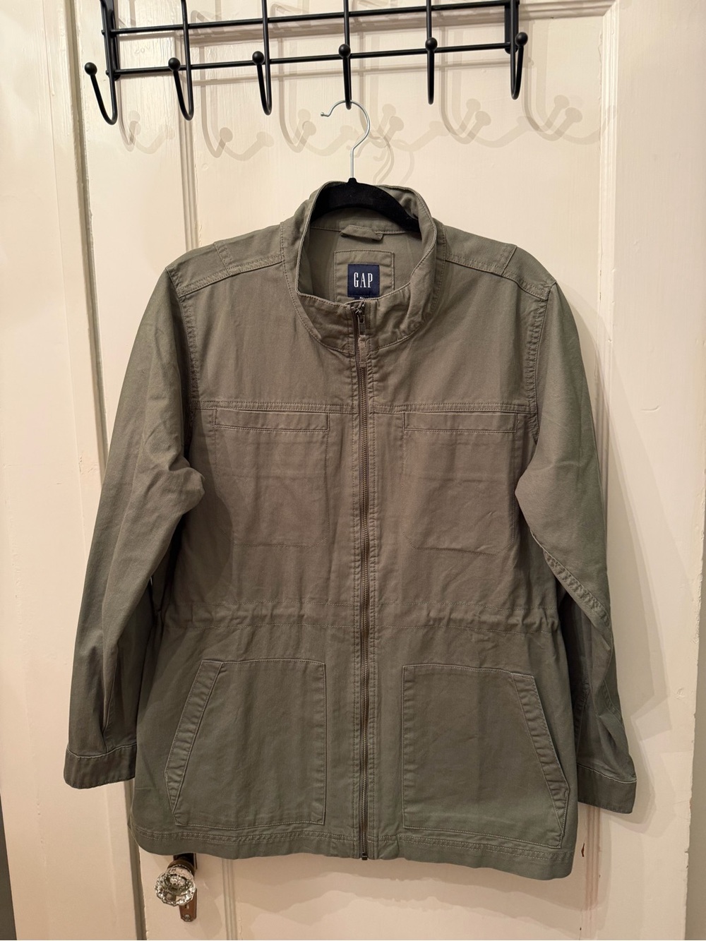 NWOT Gap Olive Zip-Front Utility Jacket